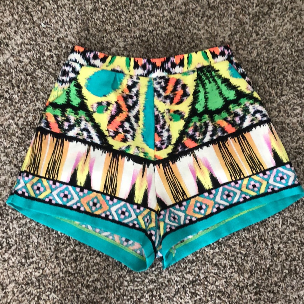 Aztec print shorts